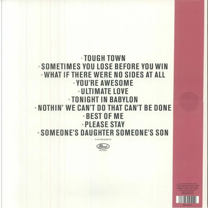 Обратная сторона обложки — Bryan ADAMS — Tough Town (Record Store Day RSD 2026)