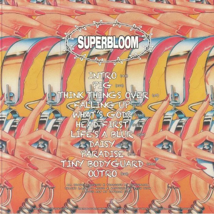 Back cover — SUPERBLOOM — Life's A Blur