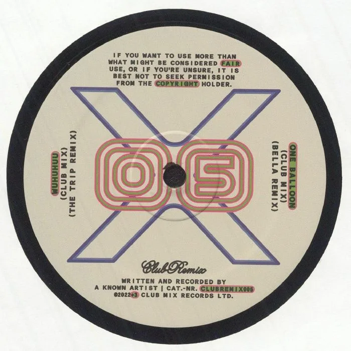 Front cover — KNOWN ARTIST — Club Remix 005