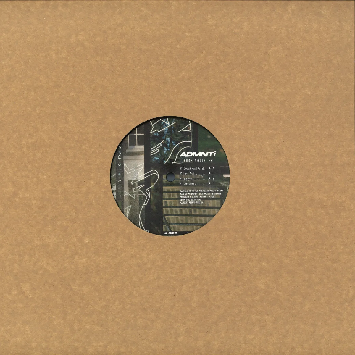Back cover — ADMNTi — Pure South EP