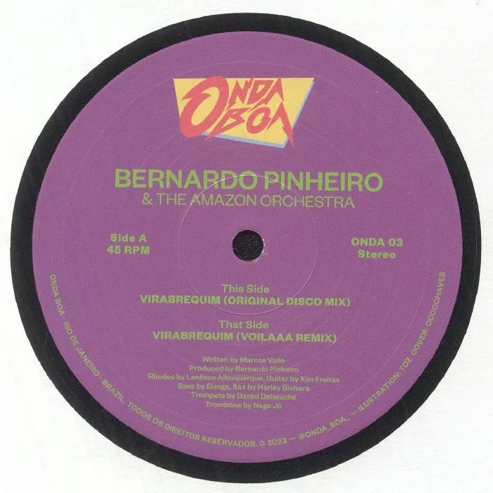 Лицевая сторона обложки — Bernardo PINHEIRO & THE AMAZON ORCHESTRA — Virabrequim