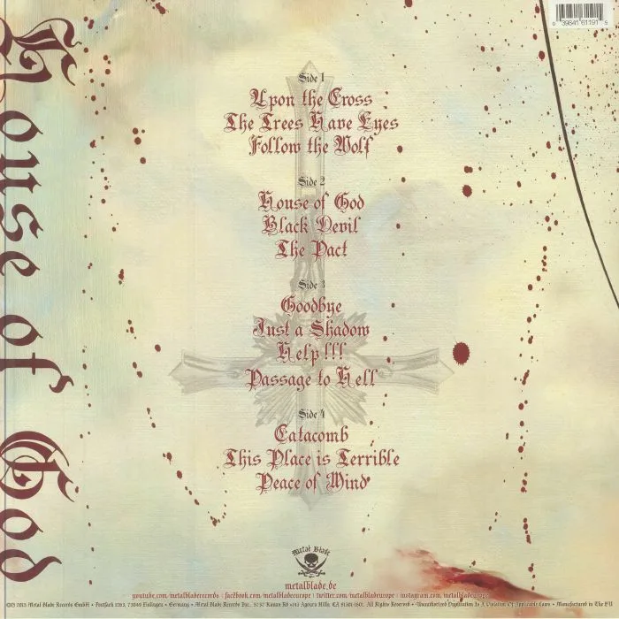 Back cover — KING DIAMOND — House Of God