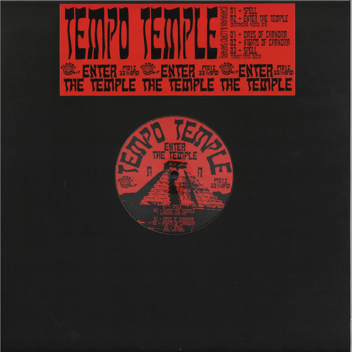 Front cover — Tempo Temple — ENTER THE TEMPLE EP