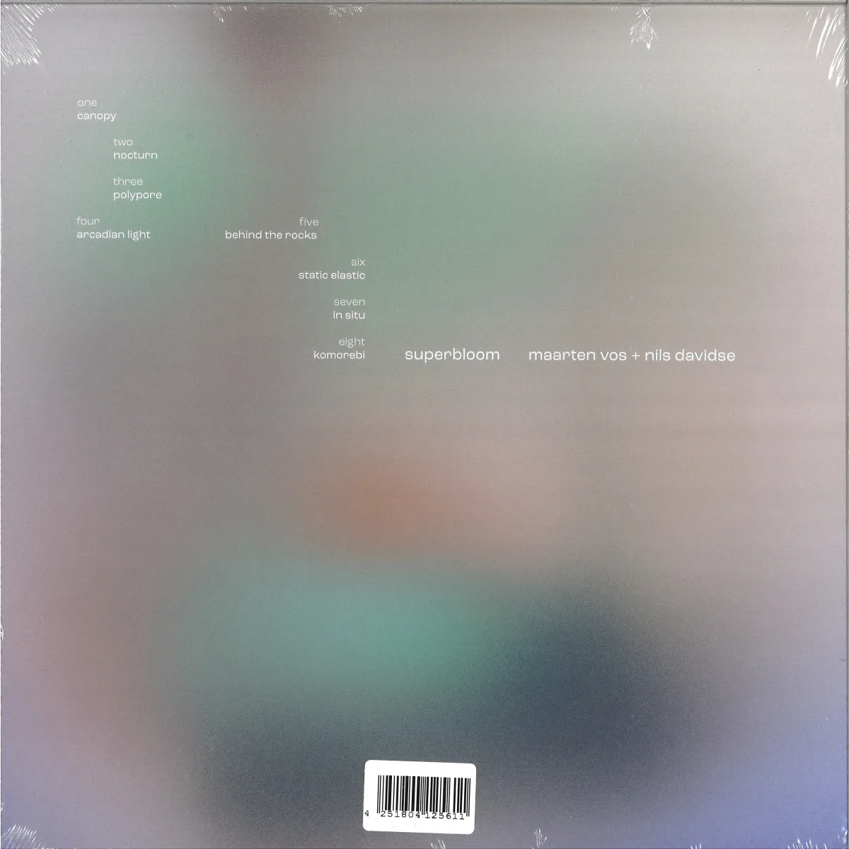 Back cover — Maarten Vos&Nils Davidse — Superbloom