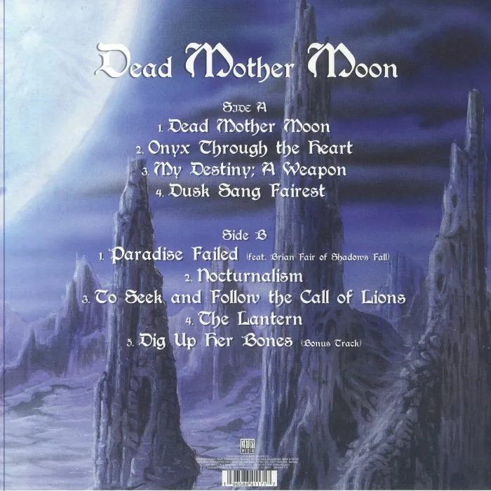 Back cover — UPON STONE — Dead Mother Moon