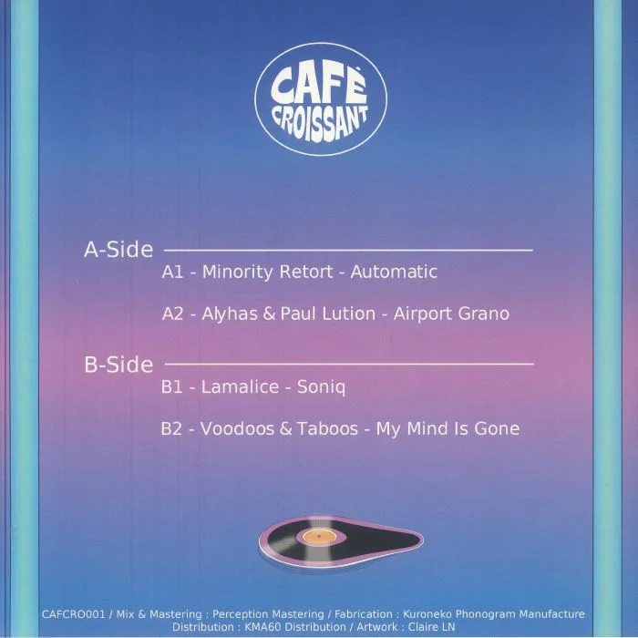 Back cover — MINORITY RETORT / ALYHAS / PAUL LUTION / LAMALICE / VOODOOS & TABOOS — Breakfast Dance