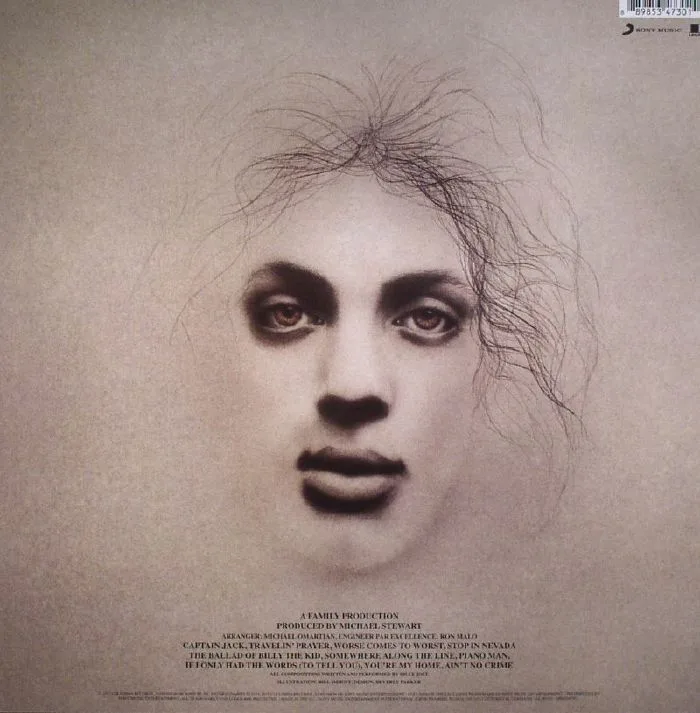 Back cover — Billy JOEL — Piano Man (reissue)
