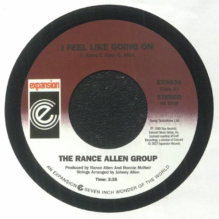 Front cover — The RANCE ALLEN GROUP — I Feel Like Going On