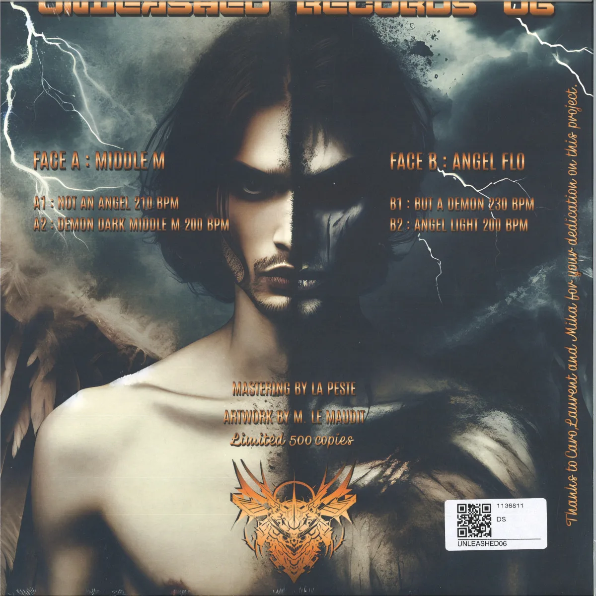 Back cover — Middle M,Angel Flo — Unleashed Records 06