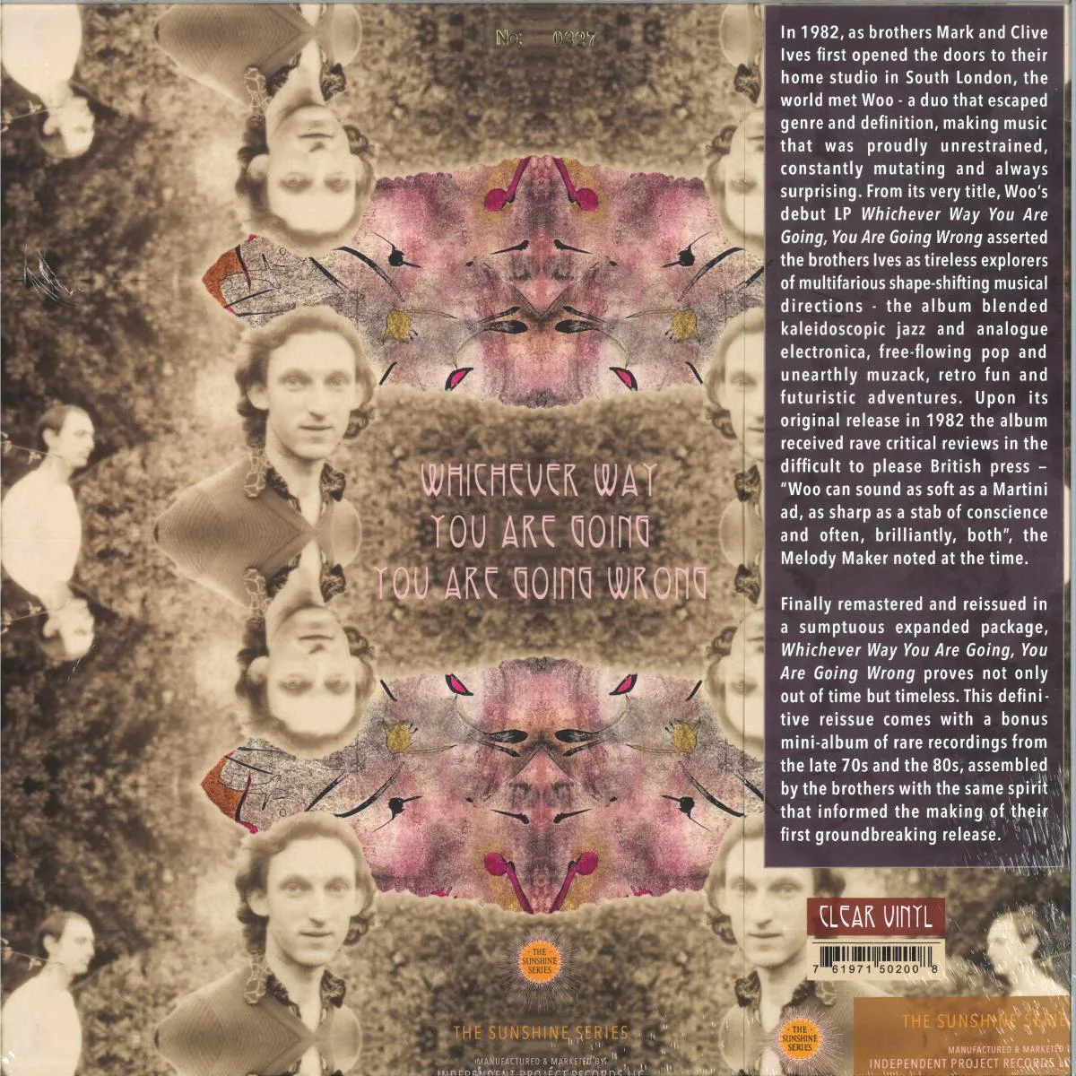 Back cover — Woo — Whichever Way You Are Going, You Are Going Wrong (2x12")