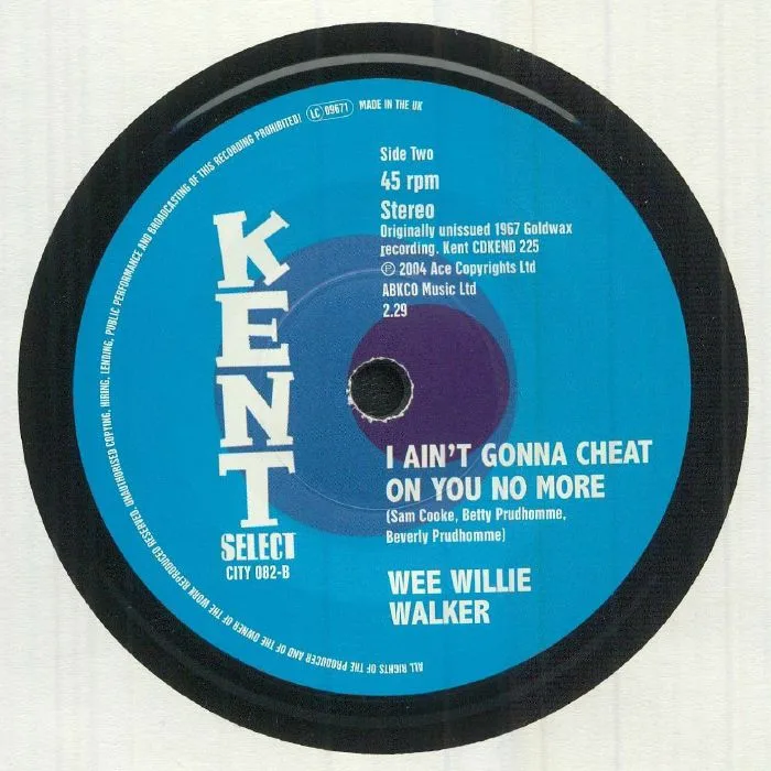 Back cover — Wee Willie WALKER — I Don't Want To Take A Chance