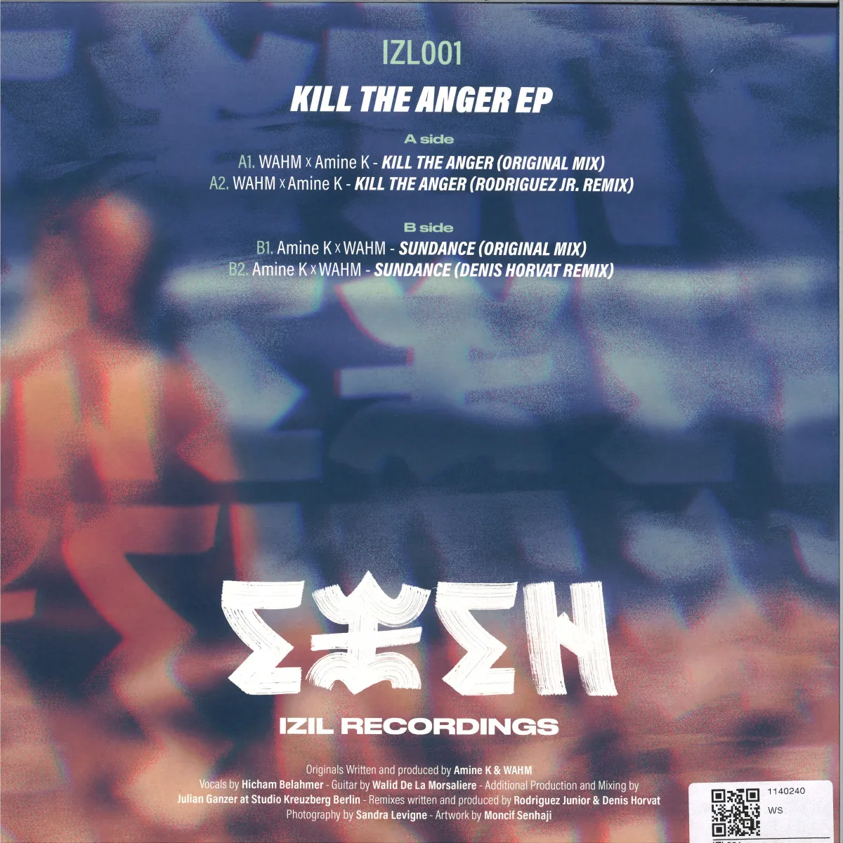 Back cover — Amine K & Wahm — Kill The Anger -Rodriguez Jr./ Denis Horvat Remixs