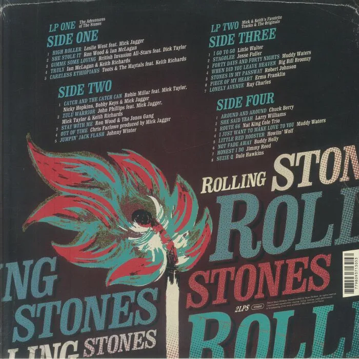 Back cover — VARIOUS — The Many Faces Of The Rolling Stones