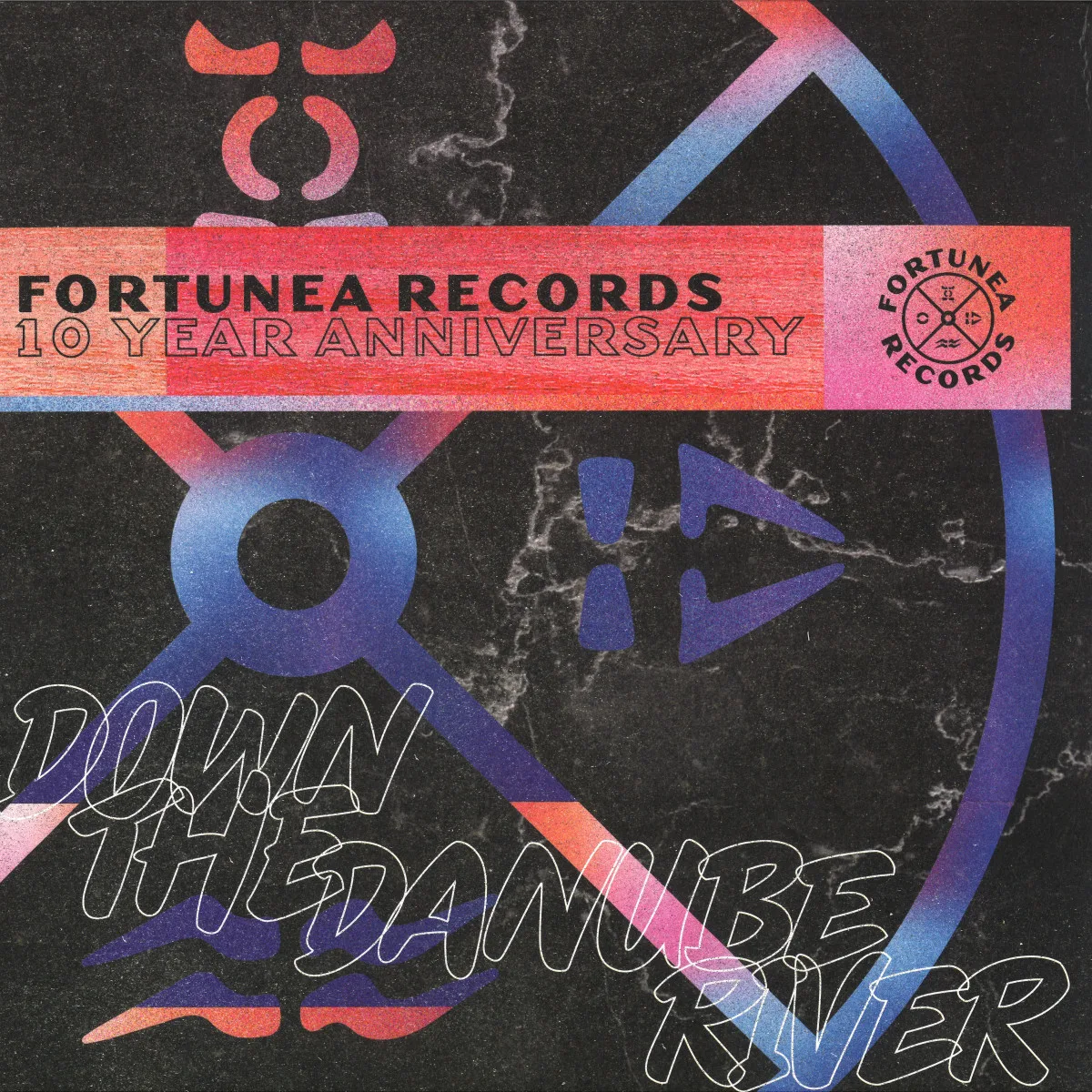 Front cover — Various — Down The Danube River LP 2x12"