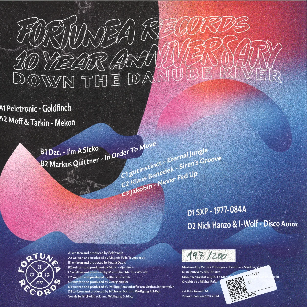 Back cover — Various — Down The Danube River LP 2x12"