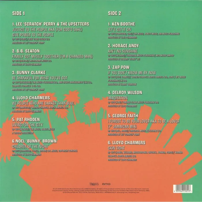 Обратная сторона обложки — VARIOUS — Living For The City: Soul Reggae Classics