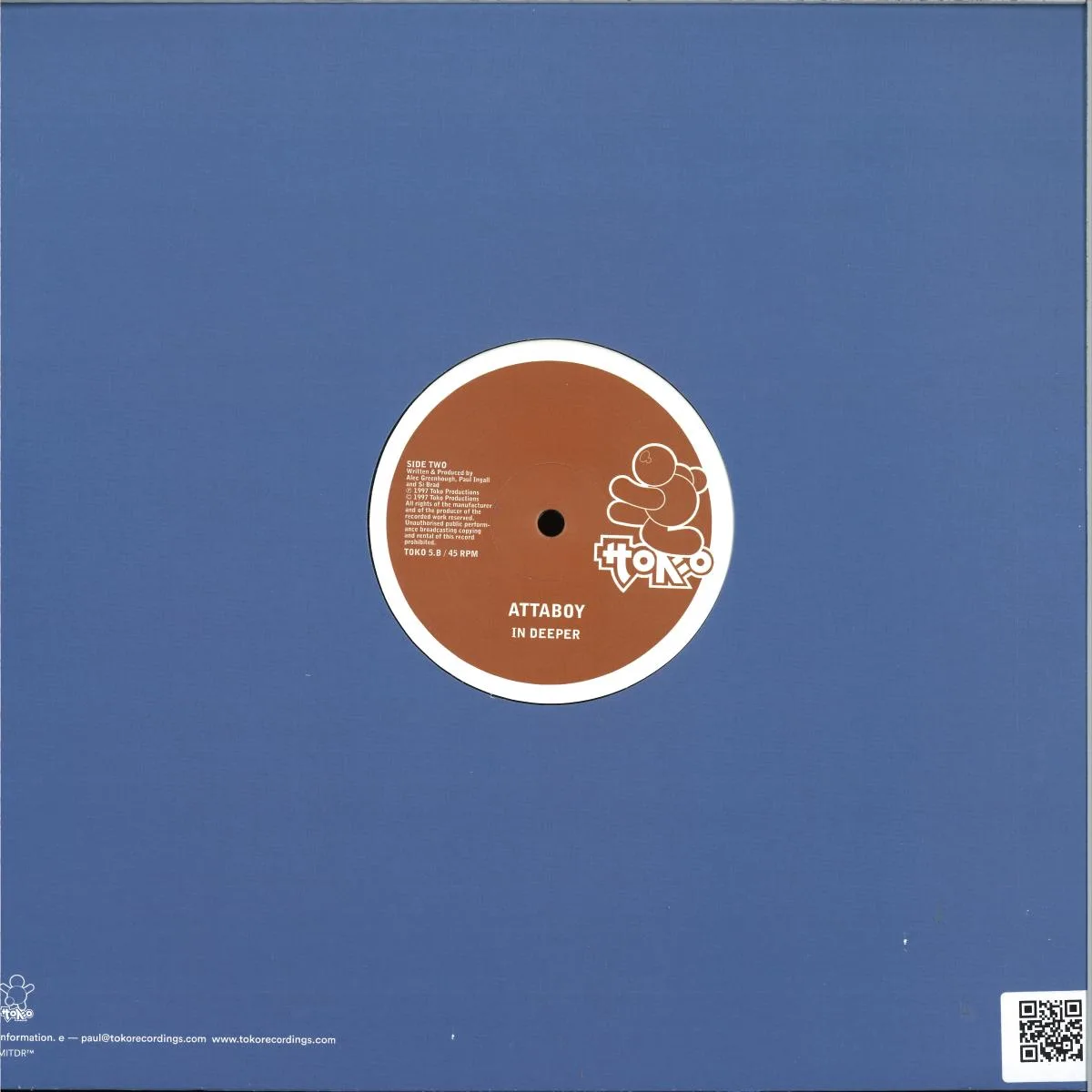 Back cover — ATTABOY — IN TOO DEEP