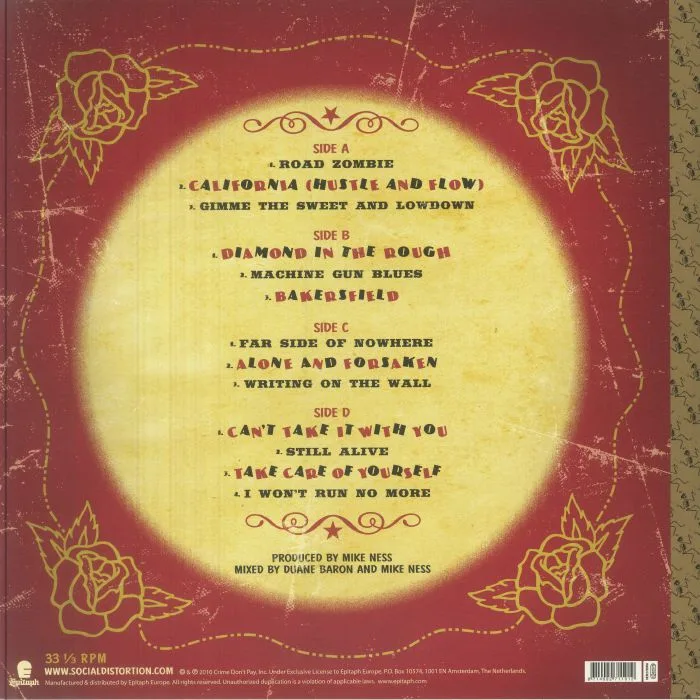 Back cover — SOCIAL DISTORTION — Hard Times & Nursery Rhymes