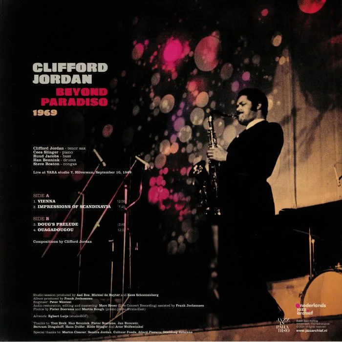 Back cover — Clifford JORDAN — Beyond Paradiso 1969
