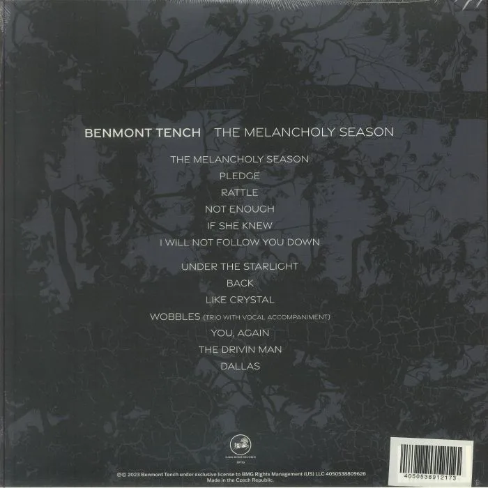 Back cover — Benmont TENCH — The Melancholy Season
