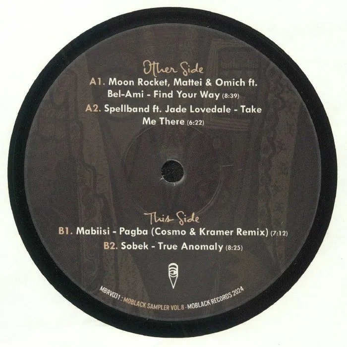 Обратная сторона обложки — MOON ROCKET / MATTEI & OMICH / SPELLBAND / MABIISI / SOBEK — Moblack Sampler Vol 8
