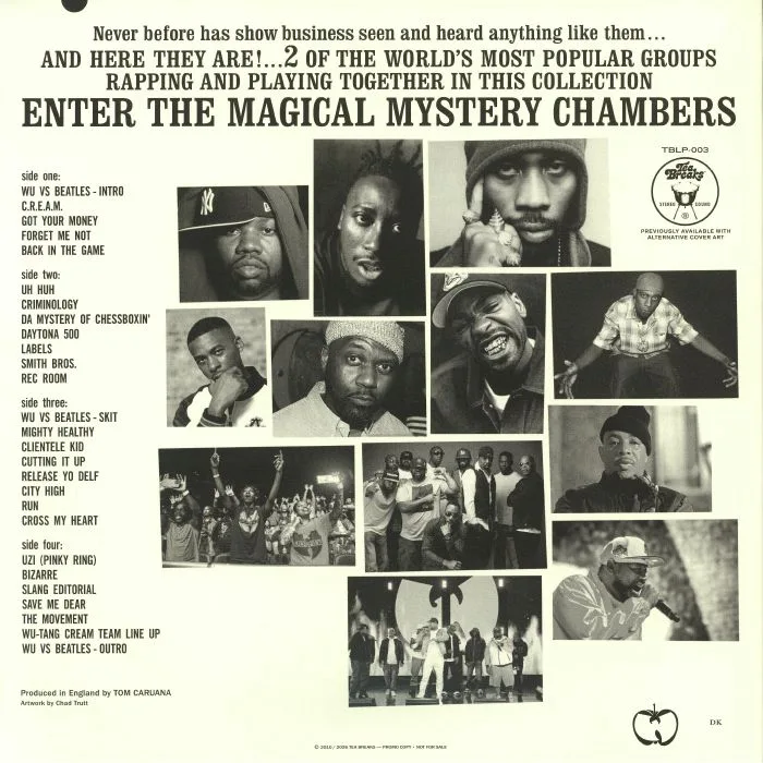 Back cover — WU TANG vs THE BEATLES — Enter The Magical Mystery Chambers (reissue)
