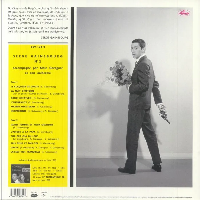 Back cover — Serge GAINSBOURG — No 2 (reissue)