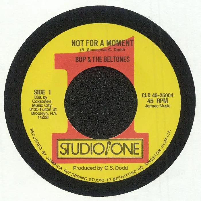 BOP & THE BELTONES / JACKIE MITTOO — Not For A Moment (reissue)