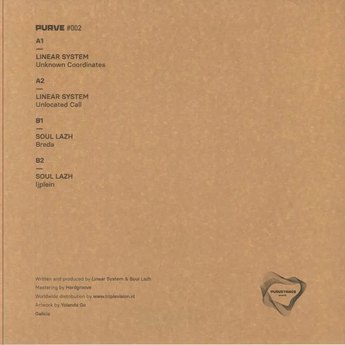 Back cover — LINEAR SYSTEM / SOUL LAZH — Purveyance #2