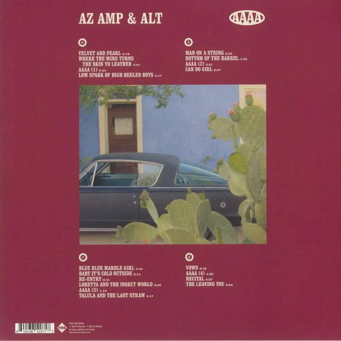 Обратная сторона обложки — ARIZONA AMP & ALTERNATOR — Arizona Amp & Alternator (Record Store Day RSD 2021)