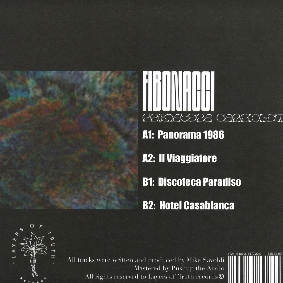 Back cover — Fibonacci — Primavera Cabriolet