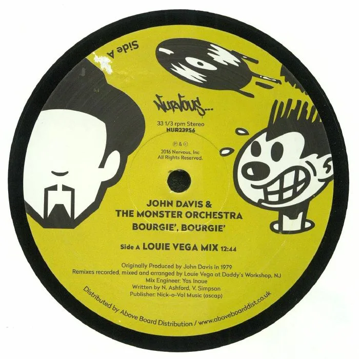 Лицевая сторона обложки — John DAVIS / THE MONSTER ORCHESTRA — Bourgie Bourgie