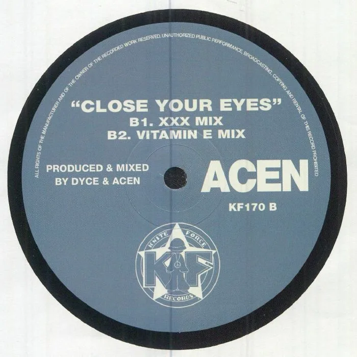 Back cover — ACEN — Close Your Eyes EP (New Old Art Edition)