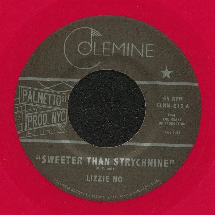Лицевая сторона обложки — LIZZIE NO / BEN PIRANI — Sweeter Than Strychnine