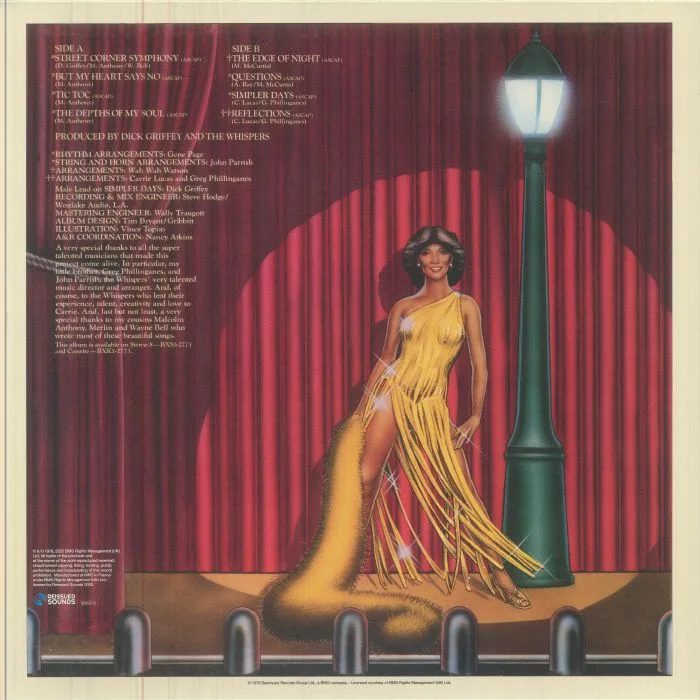 Back cover — Carrie LUCAS — Street Corner Symphony (reissue)