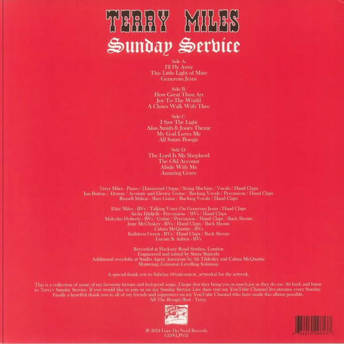 Обратная сторона обложки — Terry MILES — Sunday Service