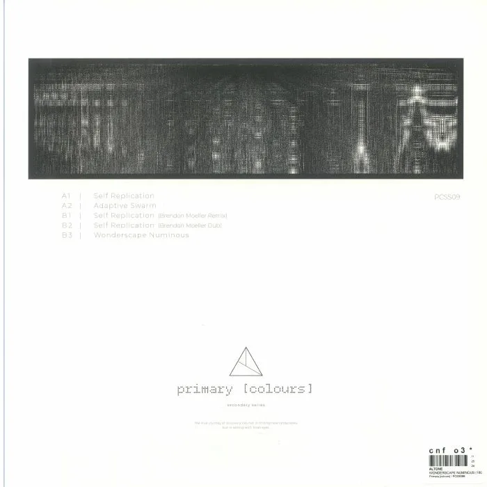 Back cover — ALTONE — Wonderscape Numinous