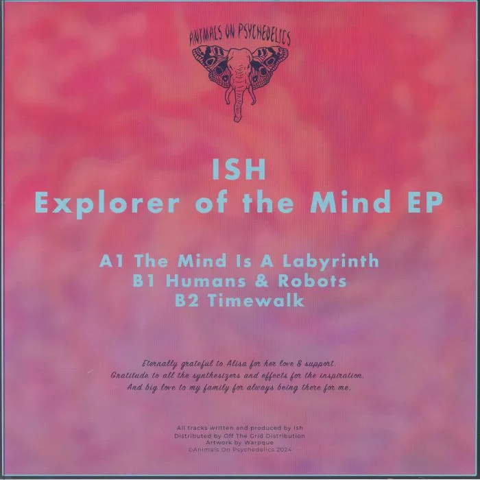 Обратная сторона обложки — ISH — Explorer Of The Mind EP