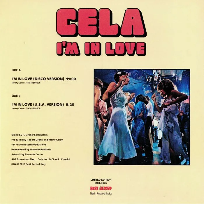 Обратная сторона обложки — CELA — I'm In Love