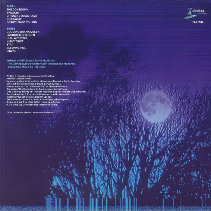 Back cover — HIFI SEAN / DAVID McALMONT — Twilight (Deluxe Edition)