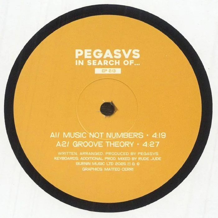 Front cover — PEGASVS — Music Not Numbers