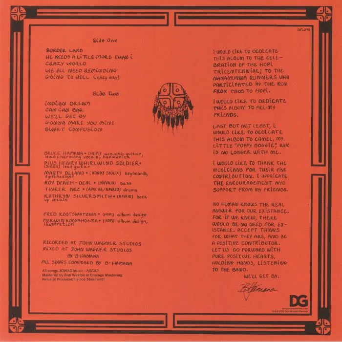 Back cover — BUTCHAMANA & THE BIG BANG BROTHERS BAND — Indian Dream (reissue)