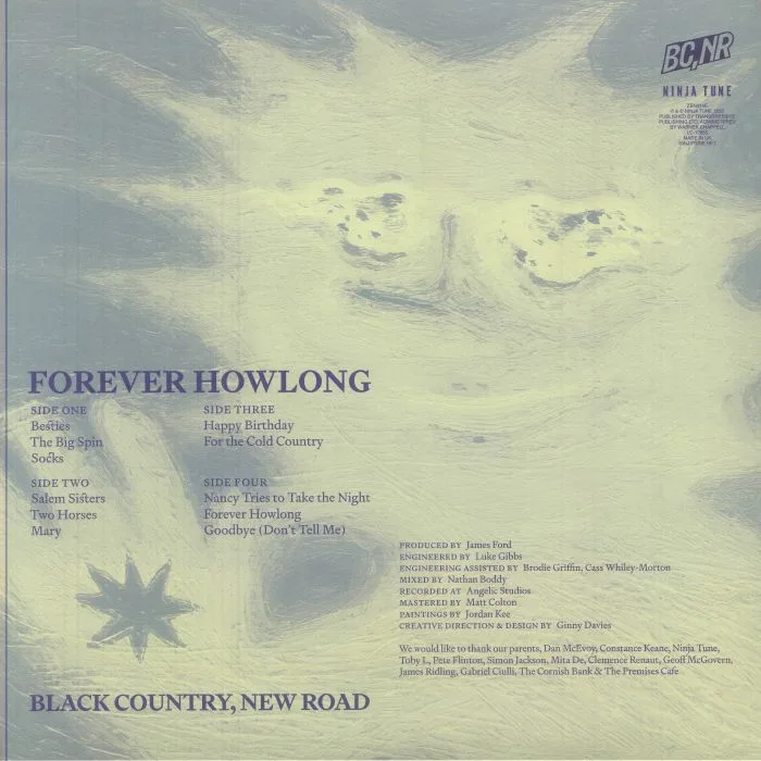 Back cover — BLACK COUNTRY NEW ROAD — Forever Howlong