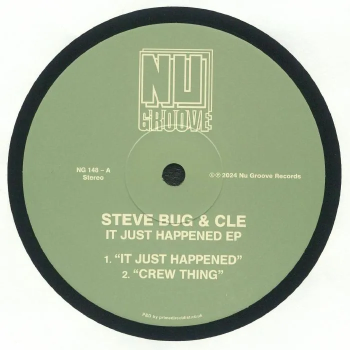 Лицевая сторона обложки — Steve BUG / CLE — It Just Happened EP