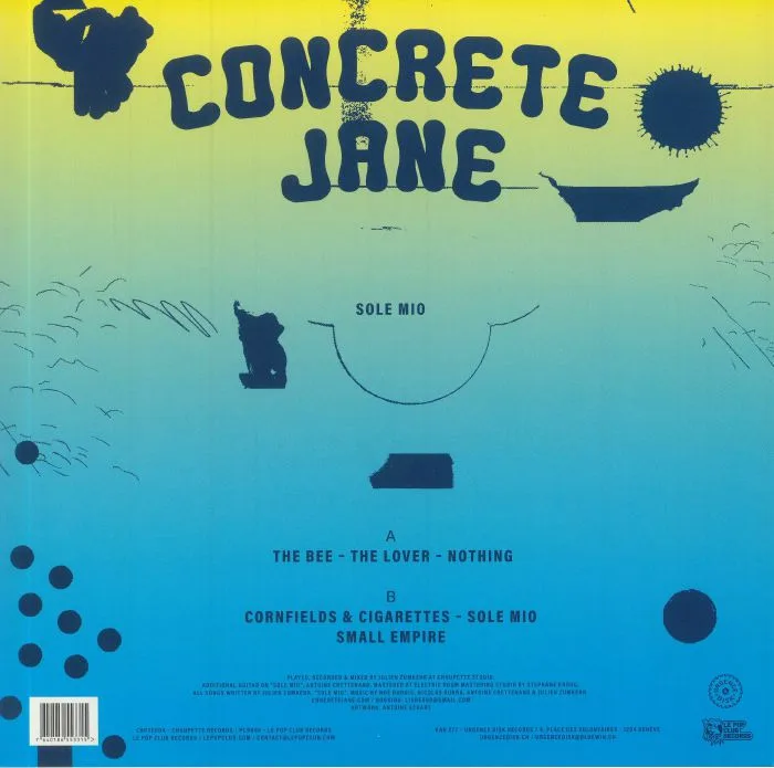 Back cover — CONCRETE JANE — Sole Mio