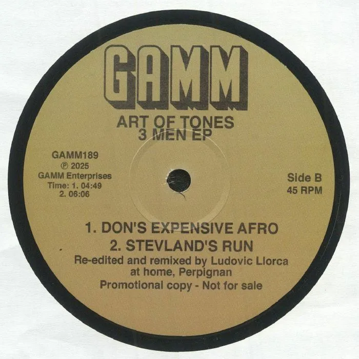 Back cover — ART OF TONES — 3 Men EP