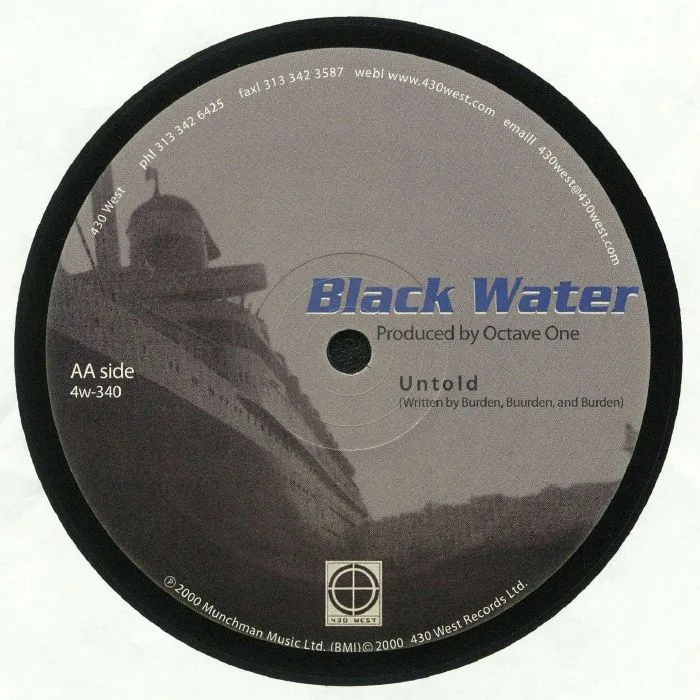 Back cover — OCTAVE ONE — Black Water (remastered)