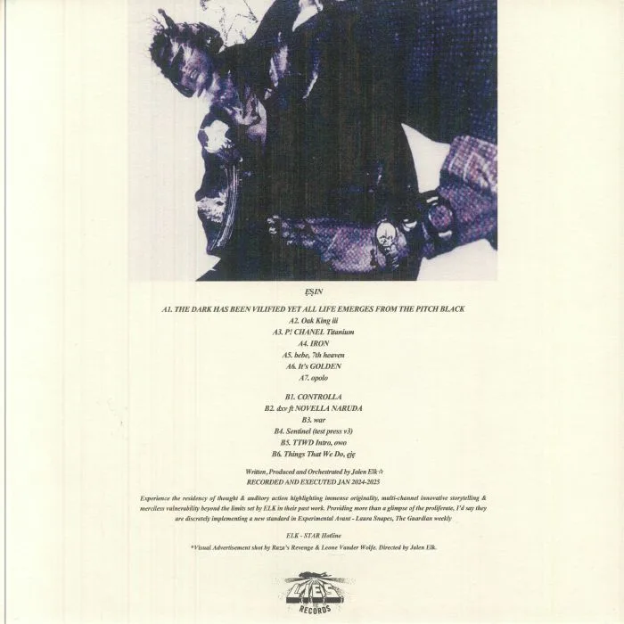 Back cover — Jalen ELK STAR — Esin