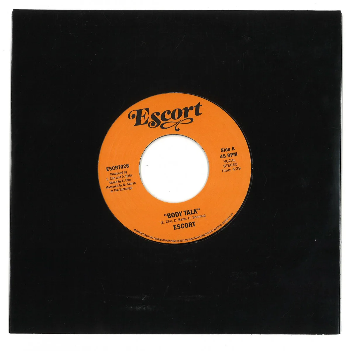 Back cover — Escort — Body Talk