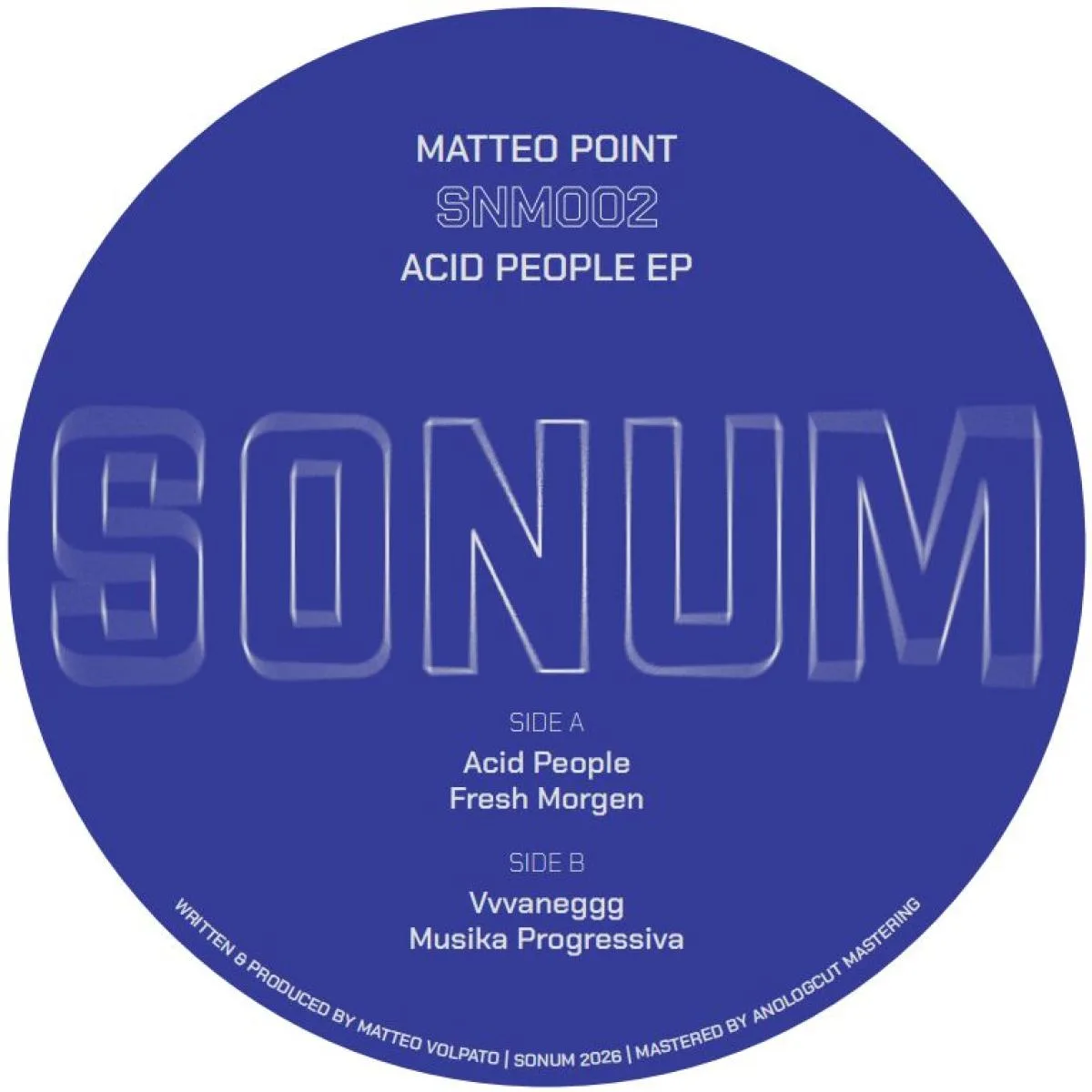 Обратная сторона обложки — MATTEO POINT — Acid People EP